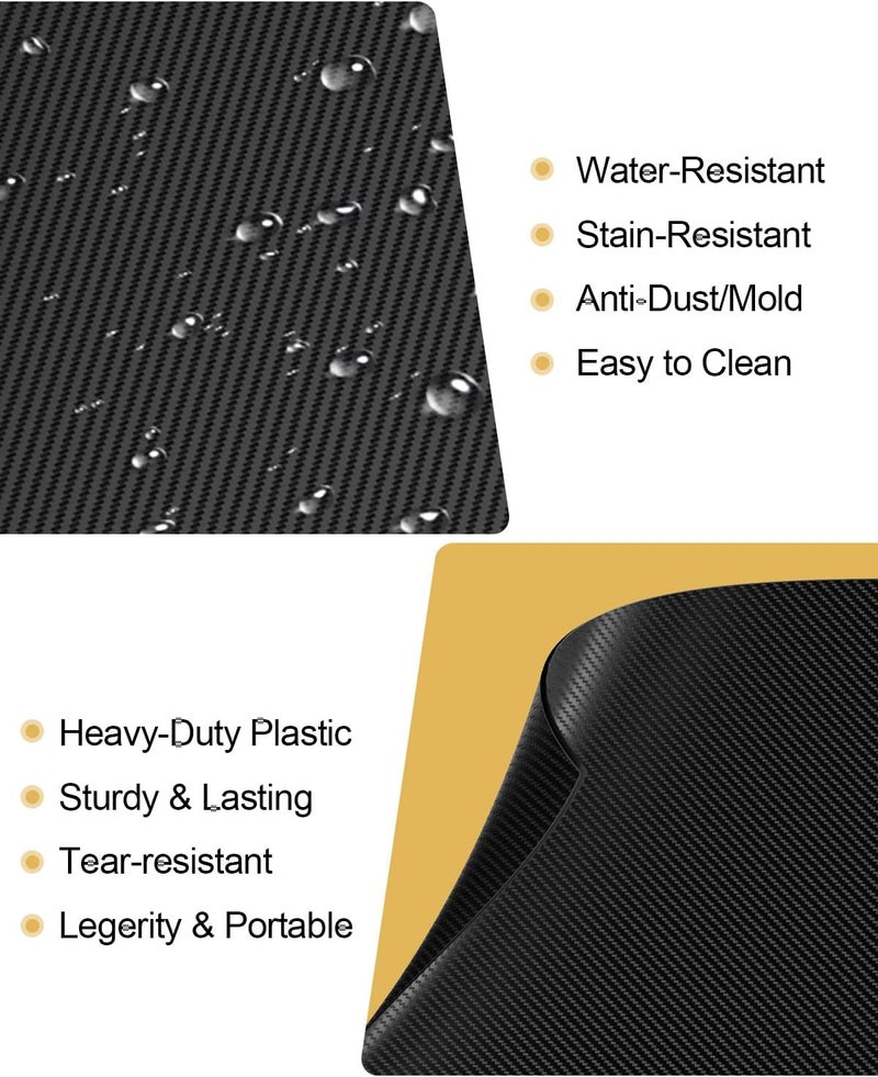 EFOK 30 Pack Heavy Duty Black Plastic Folders with 2 Pockets Bulk, Textured Light Luxury File Folders with Business Card Slot, Letter Size Filing Supplies for Back to School & Office Organization - Image 3